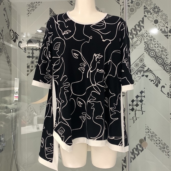 Joseph Ribkoff Tops - NWT🌺Made in🇨🇦Beautiful JR Modern Abstract Tunic